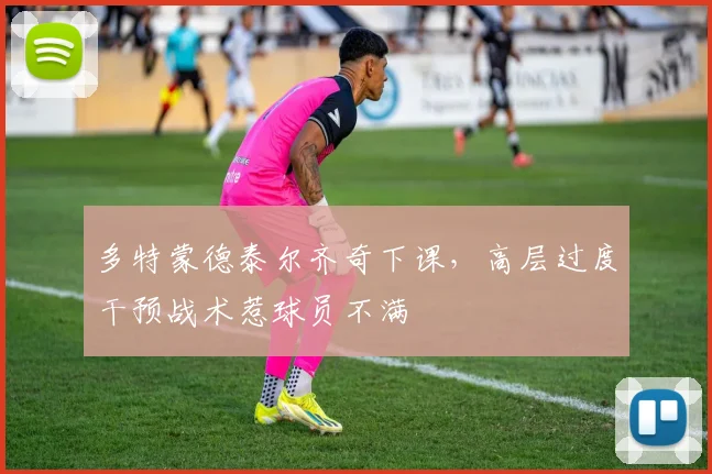 多特蒙德泰尔齐奇下课，高层过度干预战术惹球员不满